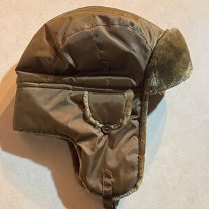 Mil-Tec Olive Trapper Hat with Faux Fur